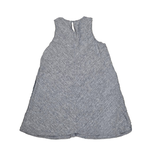 Lands' End 100% Linen Dress Sleeveless Swing Knee Length Grey 2X A003322 - Picture 2 of 10